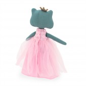 Plush toy, Fiona the Frog: Pink Dress with Roses 29cm