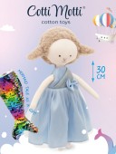 Zoe the Sheep: Blue Satin Dress