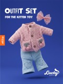 Lucky Kitty Clothing Set: Knitted Cherries