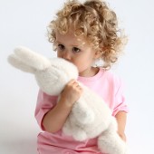 Plush toy, The Softest, White Bunny 25cm