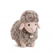 Dolly the Mocha Sheep with a Bell 13cm
