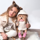 Plush toy, Lucky Doggy, Lucky Yoyo: Fashion Winter 38cm (1/4)