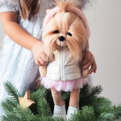 Plush toy, Lucky Doggy, Lucky Yoyo: Pink Dream (38cm)