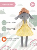 Cotton Plush toy, Cotti Motti, Alice the Elephant 30cm (1/6)