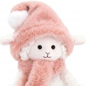 Marshmallow the Sheep in a Peach Hat 20cm