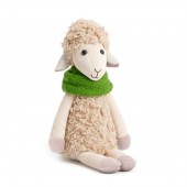 Bibi the Sheep in a Green Snood 16cm