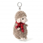 Mimi the Beige Sheep in a Scarf 14cm