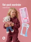 Soft toy, Lucky Kitty, Lucky Sophie: Denim Hearts 38 cm (1/4)