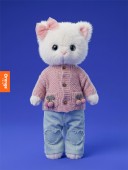 Soft toy, Lucky Kitty, Lucky Sophie: Knitted Cherries 38 cm (1/4)