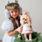 Plush toy, Lucky Doggy, Lucky Yoyo: Pink Dream (38cm)