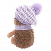 Fluffy the Hedgehog in a lilac striped beret 15