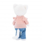 Soft toy, Lucky Kitty, Lucky Sophie: Denim Hearts 38 cm (1/4)