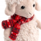 Mimi the Milky Sheep in a Scarf 14cm