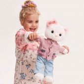 Soft toy, Lucky Kitty, Lucky Sophie: Knitted Cherries 38 cm (1/4)