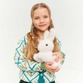 Plush toy, The Softest, Little White Bunny (20cm)