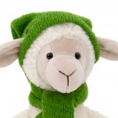 Nicky the Sheep in a Green Hat 20cm