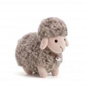 Dolly the Mocha Sheep with a Bell 13cm