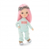 Billie in a mint tracksuit