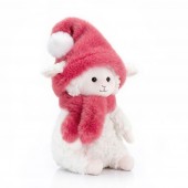 Marshmallow the Sheep in a Raspberry Hat 20cm