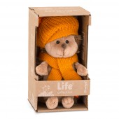 Plush toy, Life, Fluffy the Hedgehog in a mustard beret 25cm (1/6)