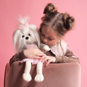 Plush toy, Lucky Doggy, Lucky Mimi: Pink Heart 38cm (1/4)