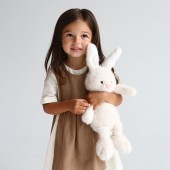 Plush toy, The Softest, White Bunny 25cm