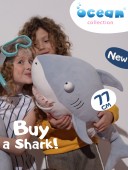 Plush toy, Ocean, Shark (77cm)