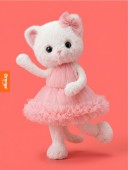 Soft toy, Lucky Kitty, Lucky Sophie: Cotton Candy 38 cm (1/4)