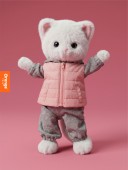 Soft toy, Lucky Kitty, Lucky Sophie: Sports Walk 38 cm (1/4)