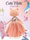 Nicky the Pig: Pink Dress with Sequins