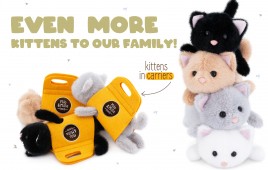 Plush toy, Milo&Millie, Beige Kitten (13cm)