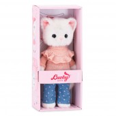 Soft toy, Lucky Kitty, Lucky Sophie: Denim Hearts 38 cm (1/4)