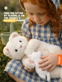 Plush toy, Milo&Millie, Millie the White Cat (40cm)