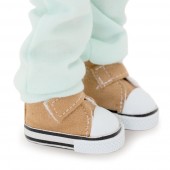 Billie in a mint tracksuit