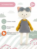 Cotton Plush toy, Cotti Motti, Christy the Cat (30cm)