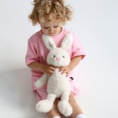 Plush toy, The Softest, White Bunny 25cm