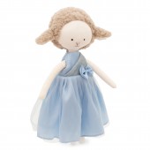 Zoe the Sheep: Blue Satin Dress