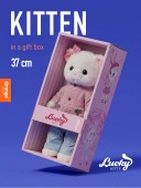 Soft toy, Lucky Kitty, Lucky Sophie: Knitted Cherries 38 cm (1/4)